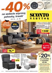 Sconto nábytok leták  s platnosťou 23. 9. - 13. 10. 2026 